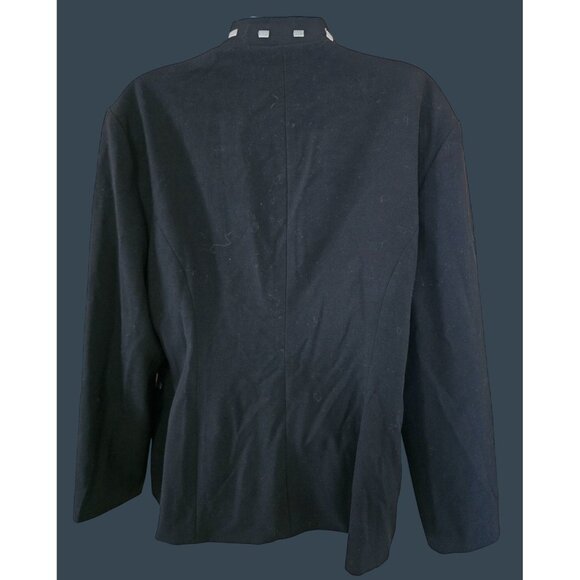 Black Embellished with Rhinestone Detailing one of a kind whimsygoth biker bling - Picture 2 of 9